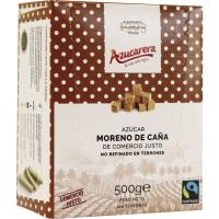 Terrones de azúcar moreno sin envasar AZUCARERA, caja 500 g