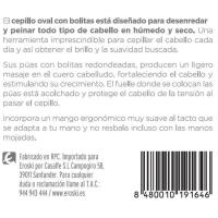 Cepillo oval grande cepillado perfecto BELLE, 1 ud