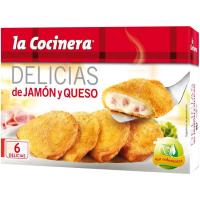 Delicias de jamón-queso LA COCINERA, caja 300 g