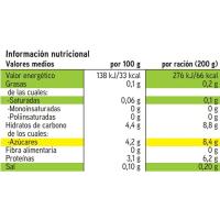 Yogur líquido 00% sabor fresa EROSKI, botella 1 litro