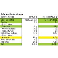 Yogur líquido 00% sabor piña EROSKI, botella 1 litro