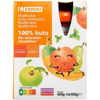 Bosseta 100% multifruites EROSKI, pack 4x100 g