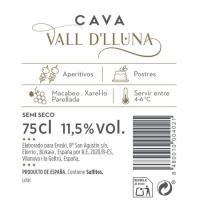 Cava Semi-sec VALL D`LLUNA, ampolla 75 cl