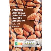 Ametlla amb pell crua EROSKI, bossa 175 g