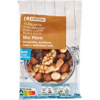 Mix fibra sin sal añadida EROSKI, bolsa 75 g