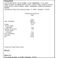 Carquinyolis artesanos RIFACLI, caja 250 g