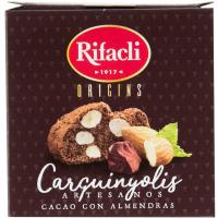 Carquiñoli de cacao y almendras RIFACLI, caja 150 g