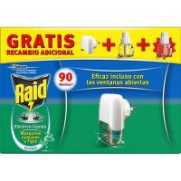 Insecticida elèctric líquid eucal. RAID, aparell + 2 recanvis