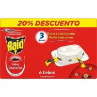 Cebo para cucarachas RAID, caja 6 uds