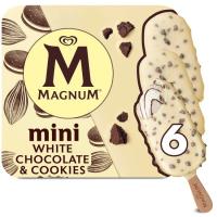 Mini bombón choco blanco&cookies MAGNUM, 6 uds., caja 270 g