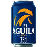 Cervesa normal EL AGUILA, llauna 33 cl
