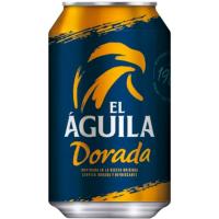 Cerveza normal EL AGUILA, lata 33 cl