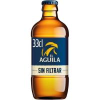 Cervesa sense filtrar EL AGUILA, botellín 33 cl