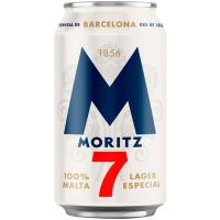 Cerveza MORITZ, lata 7x33 cl