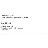 Cervesa MORITZ, llauna 7x33 cl
