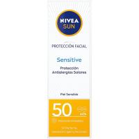 Protecció facial sensitive SPF50 NIVEA, tub 50 ml