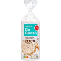 Coca d`arròs sense gluten EROSKI, paquet 130 g