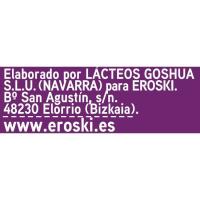 Yogur sabor mora y arándanos EROSKI, pack 2x125 ml