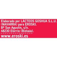 Iogurt sabor maduixa EROSKI, pack 2x125 g