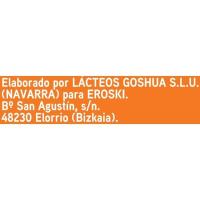 Yogur sabor melocotón EROSKI, pack 2x125 g