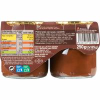 Postre de trufa EROSKI, pack 2x125 g
