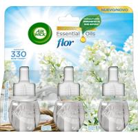 Ambientador eléctrico flor AIR WICK, recambio 3 uds