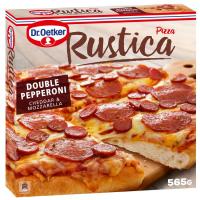 Pizza Rústica double peppe-cheddar-mozar. DR. OETKER, caixa 465 g