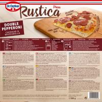 Pizza Rústica double peppe-cheddar-mozar. DR. OETKER, caixa 465 g