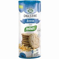 Galleta digestive de avena bio SANTIVERI, paquete 190 g