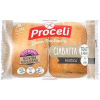 Ciabatta rústica sin gluten PROCELI, paquete 120 g