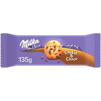 Galleta choco cookies MILKA, paquete 135 g