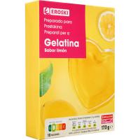 Gelatina de llimona EROSKI, caixa 170 g