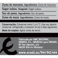 Suc de poma origen nacional Eroski SELEQTIA, ampolla 750 ml