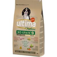 Aliment no grain mini de pit d'indiot gos ULTIMA Nature, sac 1,1 kg