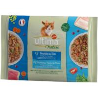 Alimento húmedo salmón&trucha gato ULTIMA Nature, paquete 340 g