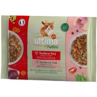 Alimento húmedo atún&pescado gato ULTIMA Nature, paquete 340 g