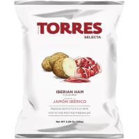 Patatas fritas selecta de jamón ibérico TORRES, bolsa 150 g