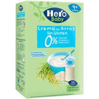 Papilla de crema de arroz sin gluten HERO, caja 220 g