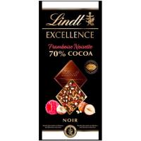 Xocolata raspberry hazelnut LINDT Excellence, tauleta 100 g