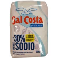 Sal fina -30% sodio SAL COSTA, paquete 900 g