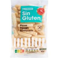 Picos sin gluten EROSKI, bolsa 100 g