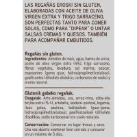 "Regañas" sense gluten EROSKI, bossa 100 g