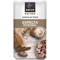 Harina integral de trigo-espelta GALLO Nature, paquete 1 kg