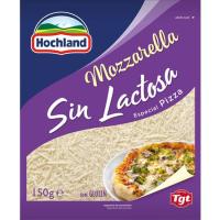 Queso rallado mozzarella sin lactosa HOCHLAND, bolsa 150 g