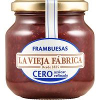 Mermelada de frambuesa 0 azúcar LA VIEJA FÁBRICA, frasco 280 g