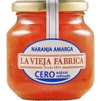 Mermelada cero de naranja LA VIEJA FÁBRICA, frasco 280 g