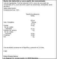 Zumo de melocotón y uva 100% Premium GRANINI, botella 1 litro