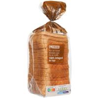 Pan de molde integral con corteza EROSKI, paquete 460 g