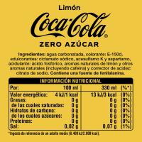 Refresco de cola al limón sin azúcar COLA COCA, lata 33 cl