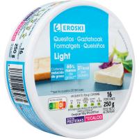 Quesitos light EROSKI, 16 porciones, caja 250 g